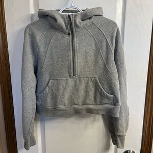 Lululemon Scuba Oversized Half-Zip Hoodie XS/S - Heathered Core Medium Grey